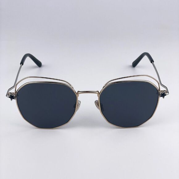 ? Jimmy Choo FRANNY/S J5G Sunglasses Gold Dark Gray Round Steel Women main image 7
